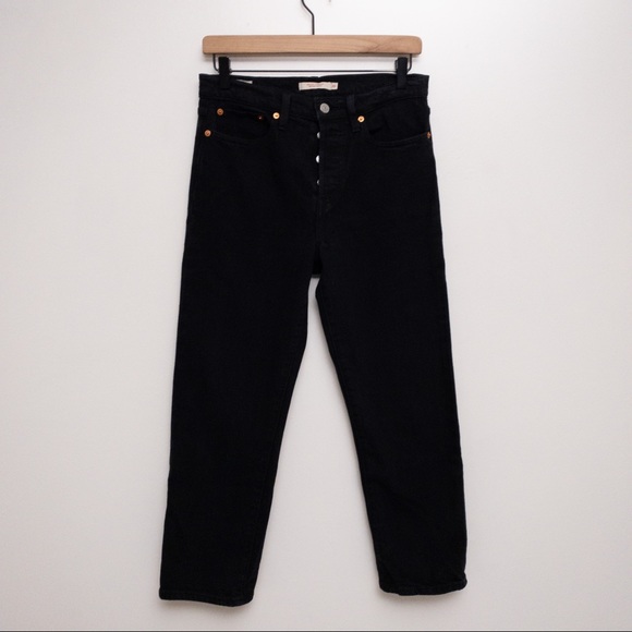 Levi’s Wedgie Fit Straight Jeans in Black Heart Size 28 - Picture 7 of 14